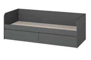 МС "Хилтон" Кровать 0,8 (графит) в Березниках - berezniki.ok-mebel.com | фото 3