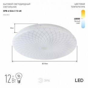 Накладной светильник Эра Slim SPB-6 Slim 3 12-4K в Березниках - berezniki.ok-mebel.com | фото 2