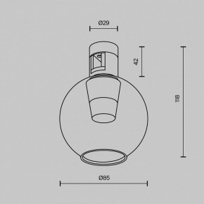 Накладной светильник Maytoni Bubble TR148-1-3W4K-BS в Березниках - berezniki.ok-mebel.com | фото 5