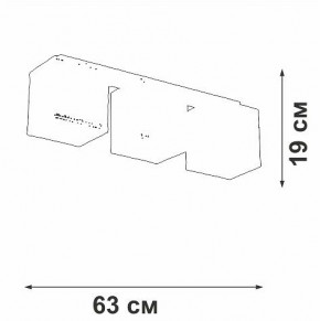 Накладной светильник Vitaluce V2879 V2879-1/3PL в Березниках - berezniki.ok-mebel.com | фото 3