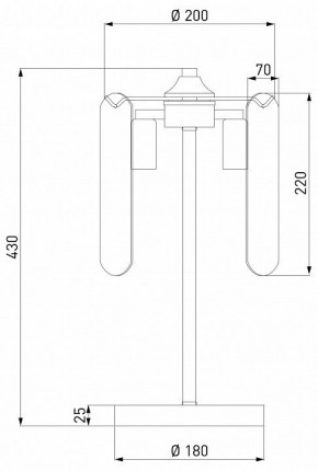 Настольная лампа декоративная Eurosvet Claire 01170/3 золото в Березниках - berezniki.ok-mebel.com | фото 3