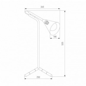Настольная лампа декоративная Eurosvet Enigma 01186/1 черный в Березниках - berezniki.ok-mebel.com | фото 3