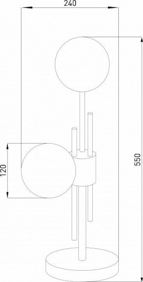 Настольная лампа декоративная Eurosvet Volver 01383/2 латунь в Березниках - berezniki.ok-mebel.com | фото 4