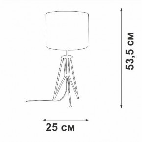 Настольная лампа декоративная Vitaluce V2834 V2834-1/1L в Березниках - berezniki.ok-mebel.com | фото 2
