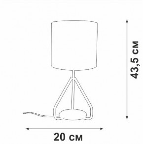 Настольная лампа декоративная Vitaluce V2899 V2899-0/1L в Березниках - berezniki.ok-mebel.com | фото 4