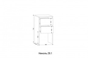 НИКОЛЬ 25 Шкаф 5-ти створчатый в Березниках - berezniki.ok-mebel.com | фото 7