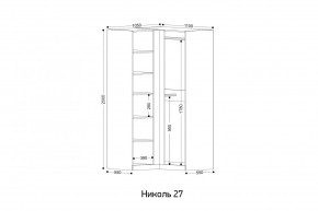 НИКОЛЬ 27 Шкаф угловой в Березниках - berezniki.ok-mebel.com | фото 2