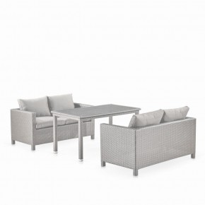 Обеденный комплект плетеной мебели с диванами T256C/S59C-W85 Latte в Березниках - berezniki.ok-mebel.com | фото 1