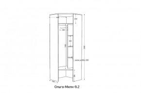 ОЛЬГА-МИЛК 9.2 Шкаф угловой с зеркалом в Березниках - berezniki.ok-mebel.com | фото 2