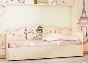 Кровать для детской КР24 Париж в Березниках - berezniki.ok-mebel.com | фото 2