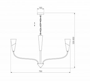 Подвесная люстра Eurosvet Rhyton 60167/6 никель в Березниках - berezniki.ok-mebel.com | фото 5