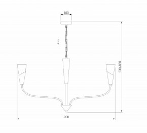 Подвесная люстра Eurosvet Rhyton 60167/8 латунь в Березниках - berezniki.ok-mebel.com | фото 6