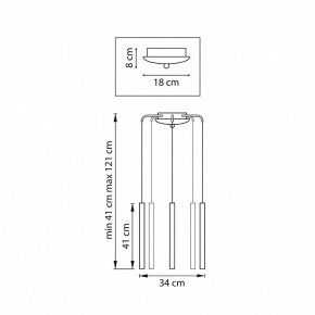 Подвесная люстра Lightstar Tubo L5T747237 в Березниках - berezniki.ok-mebel.com | фото 3