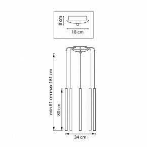 Подвесная люстра Lightstar Tubo L5T747433 в Березниках - berezniki.ok-mebel.com | фото 3