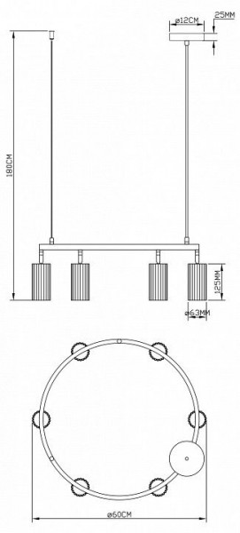 Подвесная люстра Moderli Cora V11601-6P в Березниках - berezniki.ok-mebel.com | фото 7