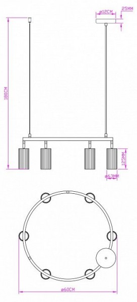 Подвесная люстра Moderli Cora V11602-6P в Березниках - berezniki.ok-mebel.com | фото 5