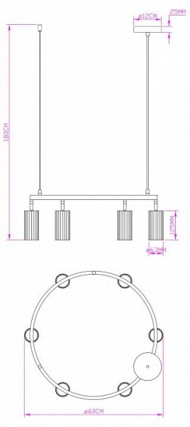 Подвесная люстра Moderli Cora V11603-6P в Березниках - berezniki.ok-mebel.com | фото 6