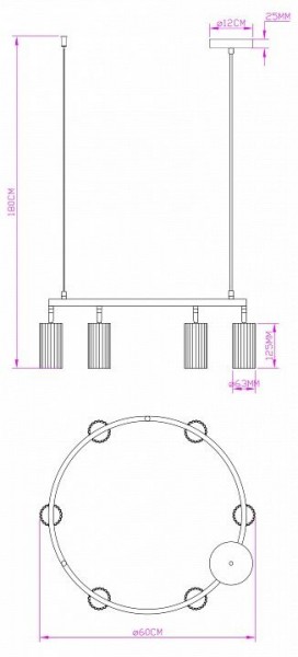Подвесная люстра Moderli Cora V11604-6P в Березниках - berezniki.ok-mebel.com | фото 6
