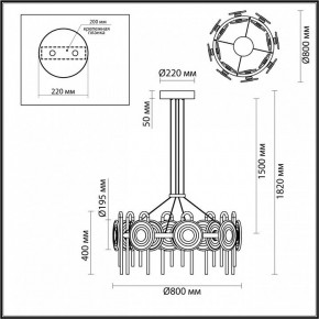 Подвесная люстра Odeon Light Magnet 5407/92L в Березниках - berezniki.ok-mebel.com | фото 6