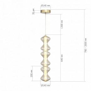 Подвесная люстра ST-Luce SPINE SL6136.213.01 в Березниках - berezniki.ok-mebel.com | фото 4