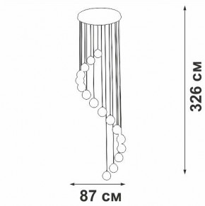 Подвесная люстра Vitaluce V2893 V2893-9/16S в Березниках - berezniki.ok-mebel.com | фото 4