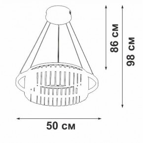 Подвесная люстра Vitaluce V54010 V54010-0/1S в Березниках - berezniki.ok-mebel.com | фото 6