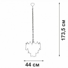 Подвесная люстра Vitaluce V58120 V58120-8/5 в Березниках - berezniki.ok-mebel.com | фото 3