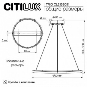 Подвесной светильник Citilux Trio CL215B051 в Березниках - berezniki.ok-mebel.com | фото 8