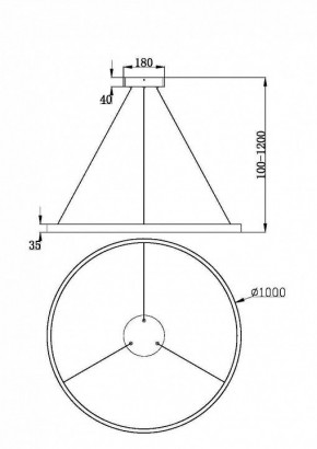 Подвесной светильник Maytoni Rim MOD058PL-L54BK в Березниках - berezniki.ok-mebel.com | фото 4