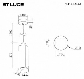 Подвесной светильник ST-Luce Earthy SL1194.413.01 в Березниках - berezniki.ok-mebel.com | фото 4