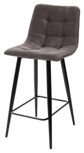 Полубарный стул CHILLI-QB графит #14, велюр / черный каркас (H=66cm) М-City в Березниках - berezniki.ok-mebel.com | фото