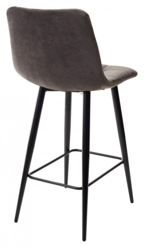 Полубарный стул CHILLI-QB графит #14, велюр / черный каркас (H=66cm) М-City в Березниках - berezniki.ok-mebel.com | фото 4