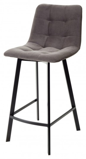 Полубарный стул CHILLI-QB SQUARE графит #14, велюр / черный каркас (H=66cm) М-City в Березниках - berezniki.ok-mebel.com | фото 1