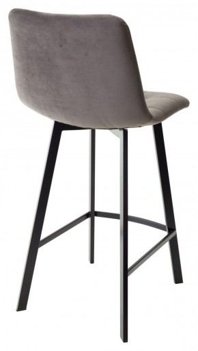 Полубарный стул CHILLI-QB SQUARE графит #14, велюр / черный каркас (H=66cm) М-City в Березниках - berezniki.ok-mebel.com | фото 3