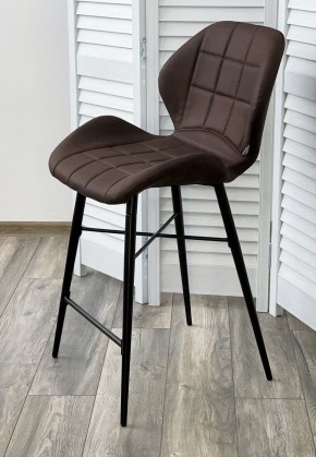Полубарный стул MARCEL COWBOY-#800 темно-коричневый (H=65cm), ткань микрофибра М-City в Березниках - berezniki.ok-mebel.com | фото 2