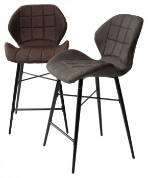 Полубарный стул MARCEL COWBOY-#800 темно-коричневый (H=65cm), ткань микрофибра М-City в Березниках - berezniki.ok-mebel.com | фото 5