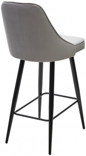 Полубарный стул NEPAL-PB СВЕТЛО- СЕРЫЙ BM-4, велюр/ черный каркас (H=68cm) М-City в Березниках - berezniki.ok-mebel.com | фото 4