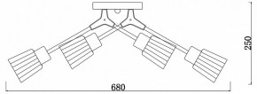 Потолочная люстра Escada Felicia 1137/6P в Березниках - berezniki.ok-mebel.com | фото 3