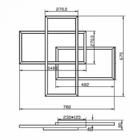 Потолочная люстра Maytoni Line MOD016CL-L80BK в Березниках - berezniki.ok-mebel.com | фото 2