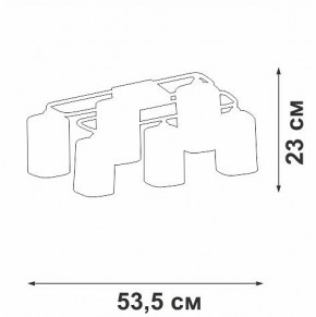 Потолочная люстра Vitaluce V3092 V3092-1/6PL в Березниках - berezniki.ok-mebel.com | фото 4