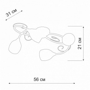 Потолочная люстра Vitaluce V3269 V3269-3/4PL в Березниках - berezniki.ok-mebel.com | фото 2