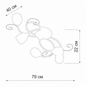 Потолочная люстра Vitaluce V3269 V3269-3/6PL в Березниках - berezniki.ok-mebel.com | фото 2