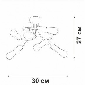 Потолочная люстра Vitaluce V3928 V3928-1/6PL в Березниках - berezniki.ok-mebel.com | фото 4