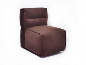 Прямое модульное бескаркасное кресло Комфорт (Шоколад велюр) в Березниках - berezniki.ok-mebel.com | фото