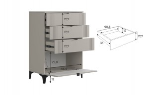 РИЧ Гостиная (модульная) кашемир в Березниках - berezniki.ok-mebel.com | фото 6