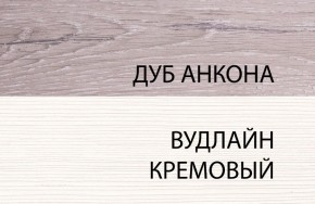 Шкаф 1DZ, OLIVIA, цвет вудлайн крем/дуб анкона в Березниках - berezniki.ok-mebel.com | фото 3