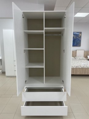 Шкаф 2-ств. с 2 ящиками "Бьянко" в Березниках - berezniki.ok-mebel.com | фото 2