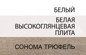 Шкаф 2D/TYP 20A, LINATE ,цвет белый/сонома трюфель в Березниках - berezniki.ok-mebel.com | фото 4