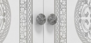 Шкаф 4-х дверный с зеркалами (12.244) Грация (белый/серебро) в Березниках - berezniki.ok-mebel.com | фото 2