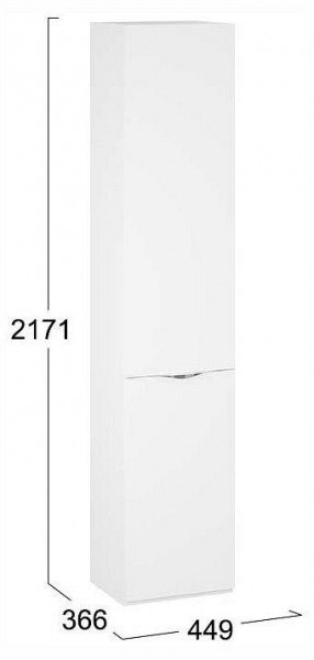 Шкаф для белья Глосс СМ-319.07.011 в Березниках - berezniki.ok-mebel.com | фото 4
